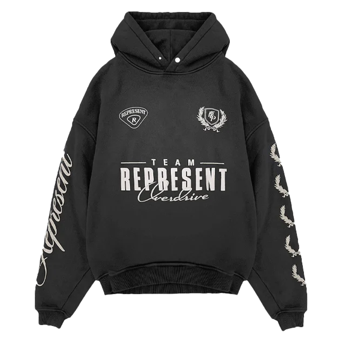 Represent World Championship Hoodie Stained Black-Represent-pikastore.cz