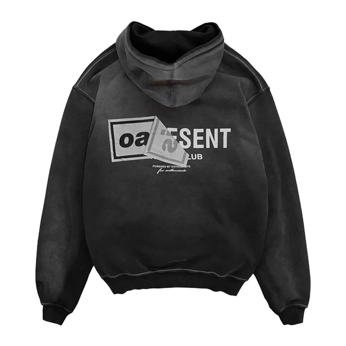 Represent X Oasis Owners Club Hoodie Stained Black-Represent-pikastore.cz