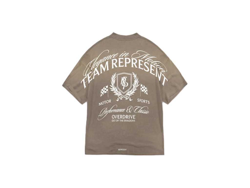 Represent Crest T-Shirt Dark Taupe-Represent-pikastore.cz