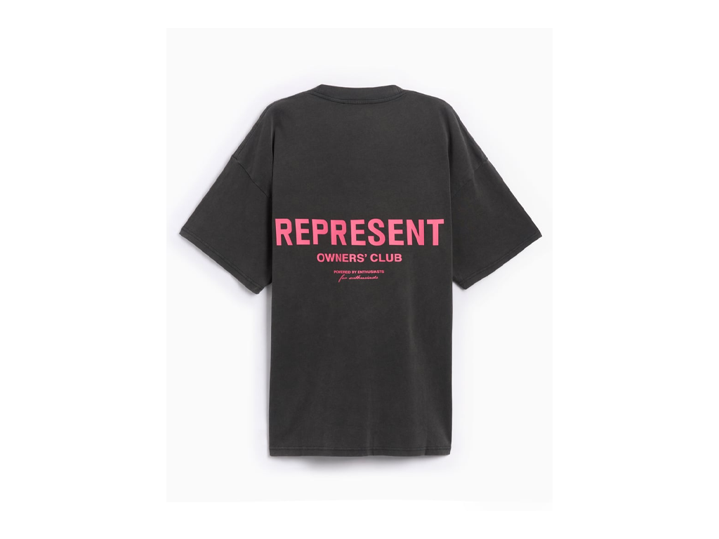 Represent Owners Club T-Shirt Gray Pink-Represent-pikastore.cz