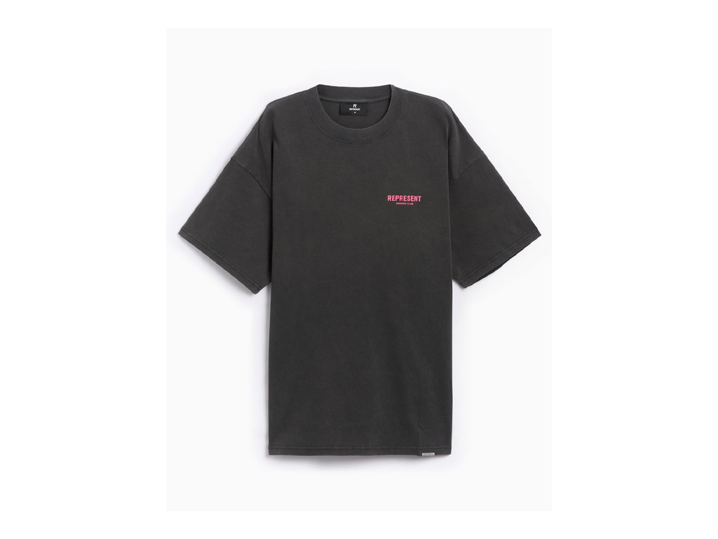Represent Owners Club T-Shirt Gray Pink-Represent-pikastore.cz