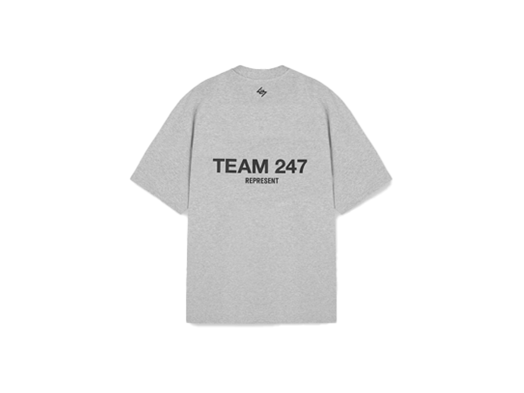 Represent Team 247 Oversized T-Shirt Ash Grey-Represent-pikastore.cz