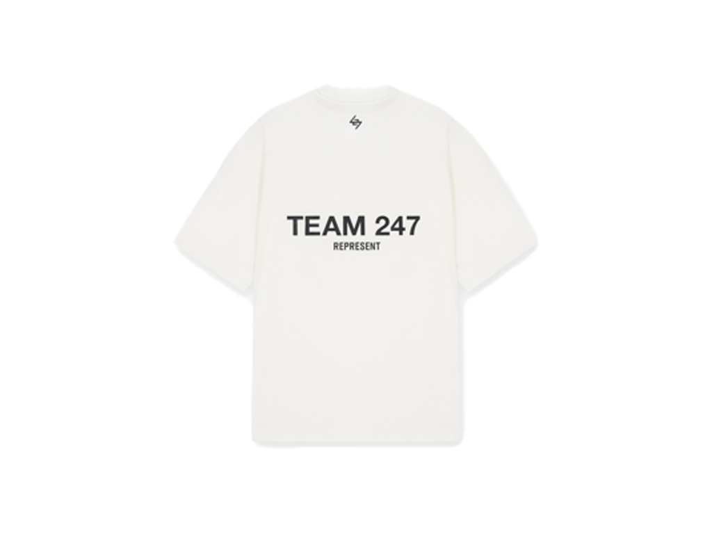 Represent Team 247 Oversized T-Shirt Flat White-Represent-pikastore.cz