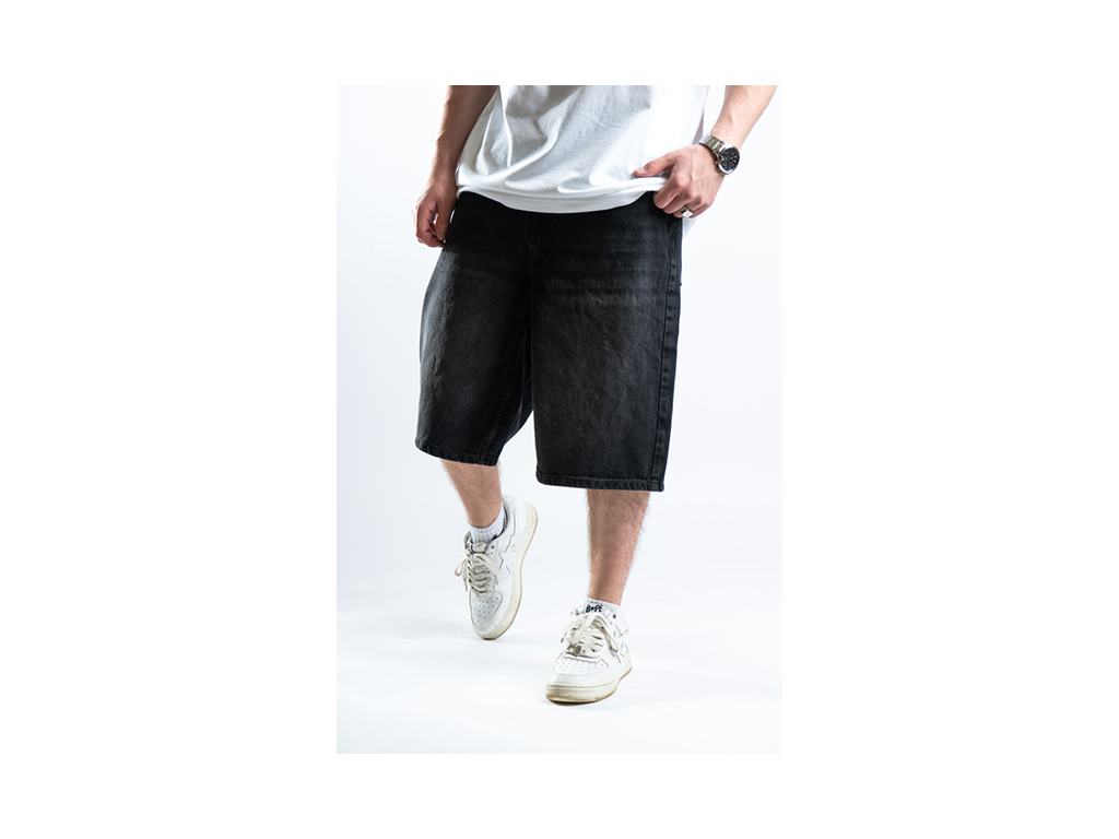 Custom Star Shorts Black v1-Kalhoty-Custompantsprg-pikastore.cz