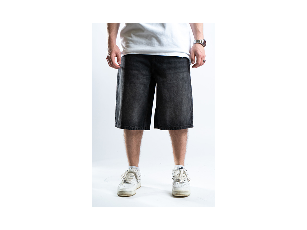 Custom Star Shorts Black v2-Kalhoty-Custompantsprg-pikastore.cz