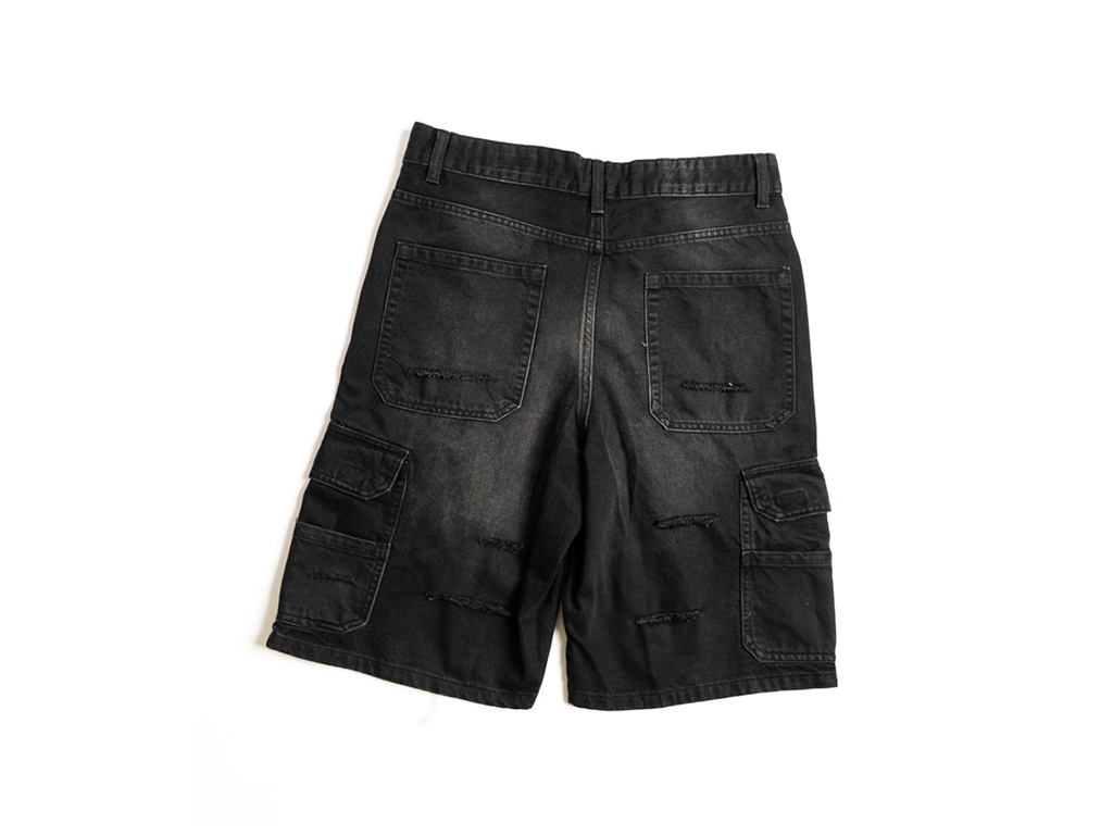 Custom Cargo Shorts Black-Kalhoty-Custompantsprg-pikastore.cz