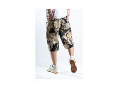 Custom Bleached Shorts Black