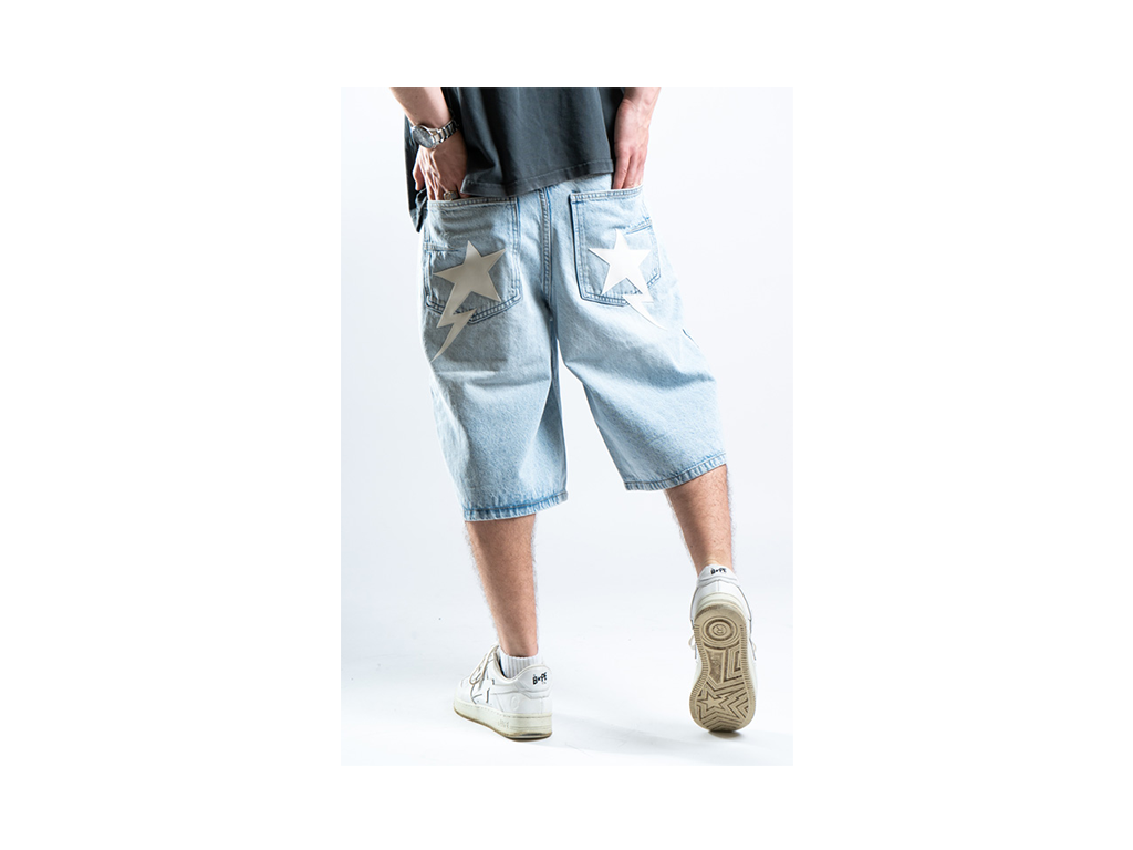 Custom Blue Star Shorts-Kalhoty-Custompantsprg-pikastore.cz
