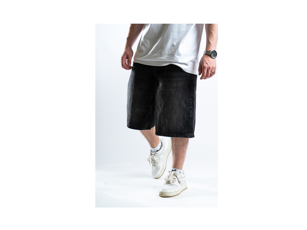 Custom Star Shorts Black v2-Kalhoty-Custompantsprg-pikastore.cz