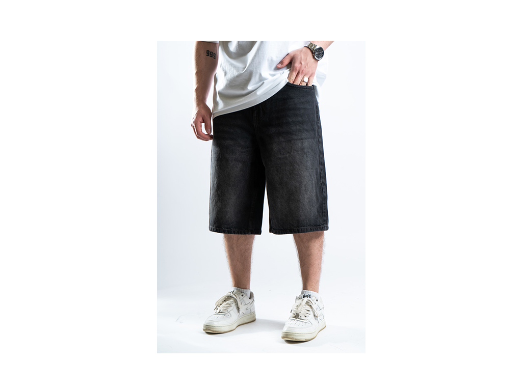 Custom Star Shorts Black v2-Kalhoty-Custompantsprg-pikastore.cz