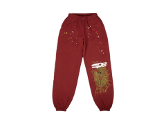 Sp5der Sweatpants Maroon