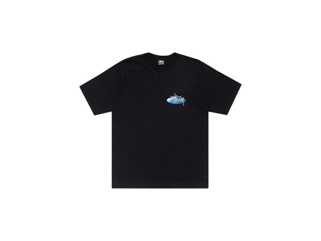 Stussy Wave Oval Tee black-Stussy-pikastore.cz