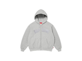 Supreme Arc Thermal Lined Zip Up Hooded Sweatshirt Heather Grey