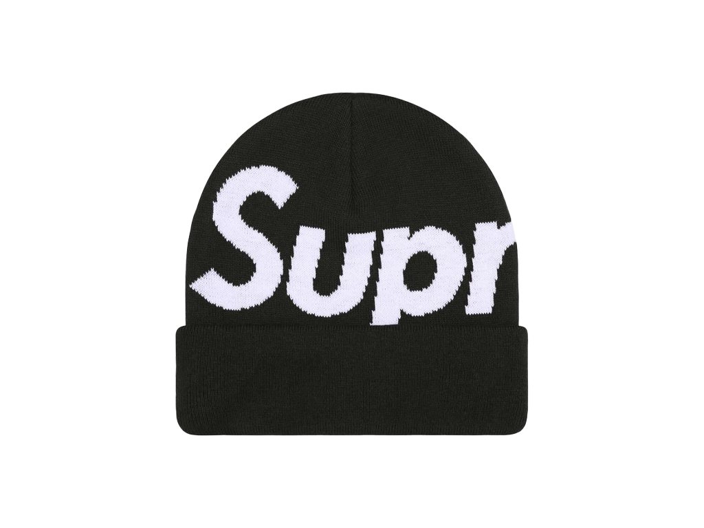 Supreme Big Logo Beanie (FW25) Black-Supreme-pikastore.cz