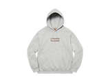 Supreme Burberry Box Logo Hooded Sweatshirt Heather Grey