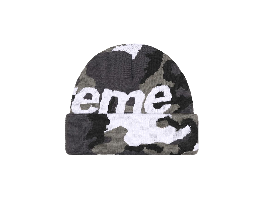 Supreme Camo Big Logo Beanie Snow Camo-Supreme-pikastore.cz