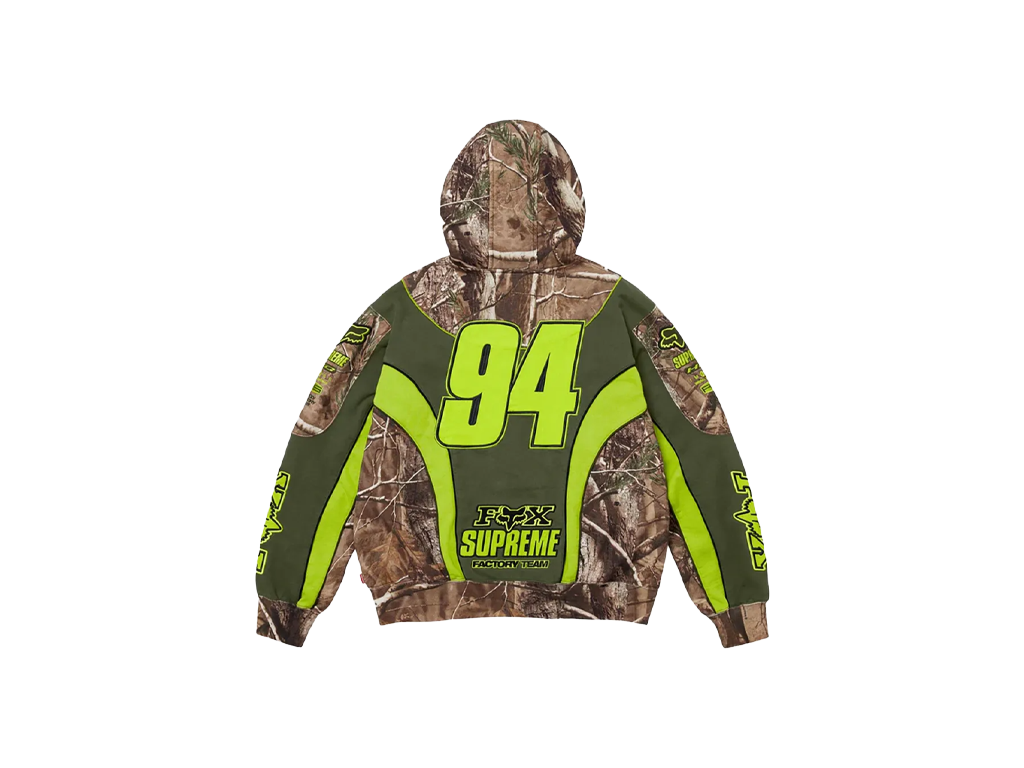 Supreme Fox Racing Zip Up Hooded Sweatshirt Realtree Hardwoods Camo-Supreme-pikastore.cz