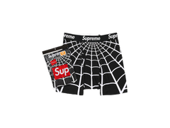 Supreme Hanes Spider-Man Boxer Briefs (2 Pack) Black