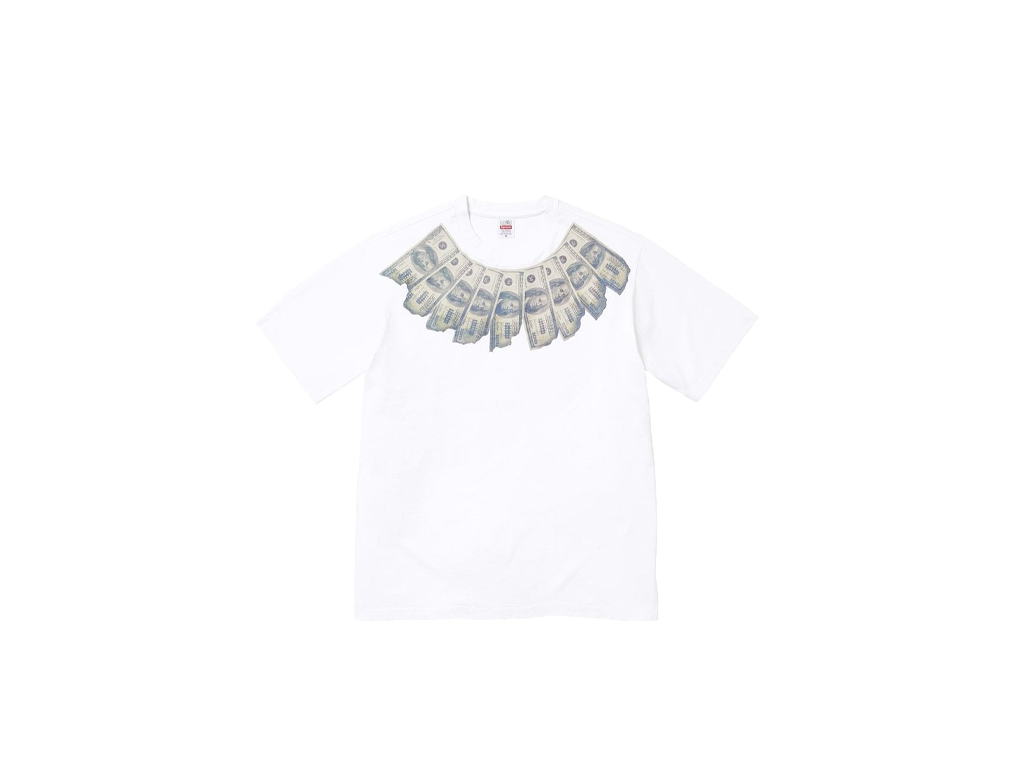 Supreme MM6 Maison Margiela Money S/S Top White-Supreme-pikastore.cz