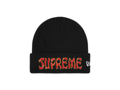 Supreme New Era Action Beanie Black