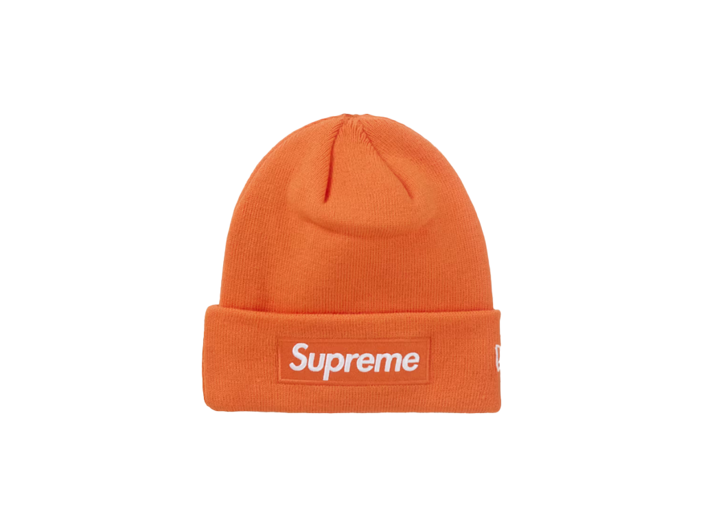 Supreme New Era Box Logo Beanie (FW24) Dark Orange-Supreme-pikastore.cz