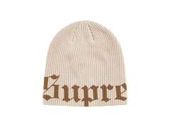 Supreme Old English Printed Beanie Stone