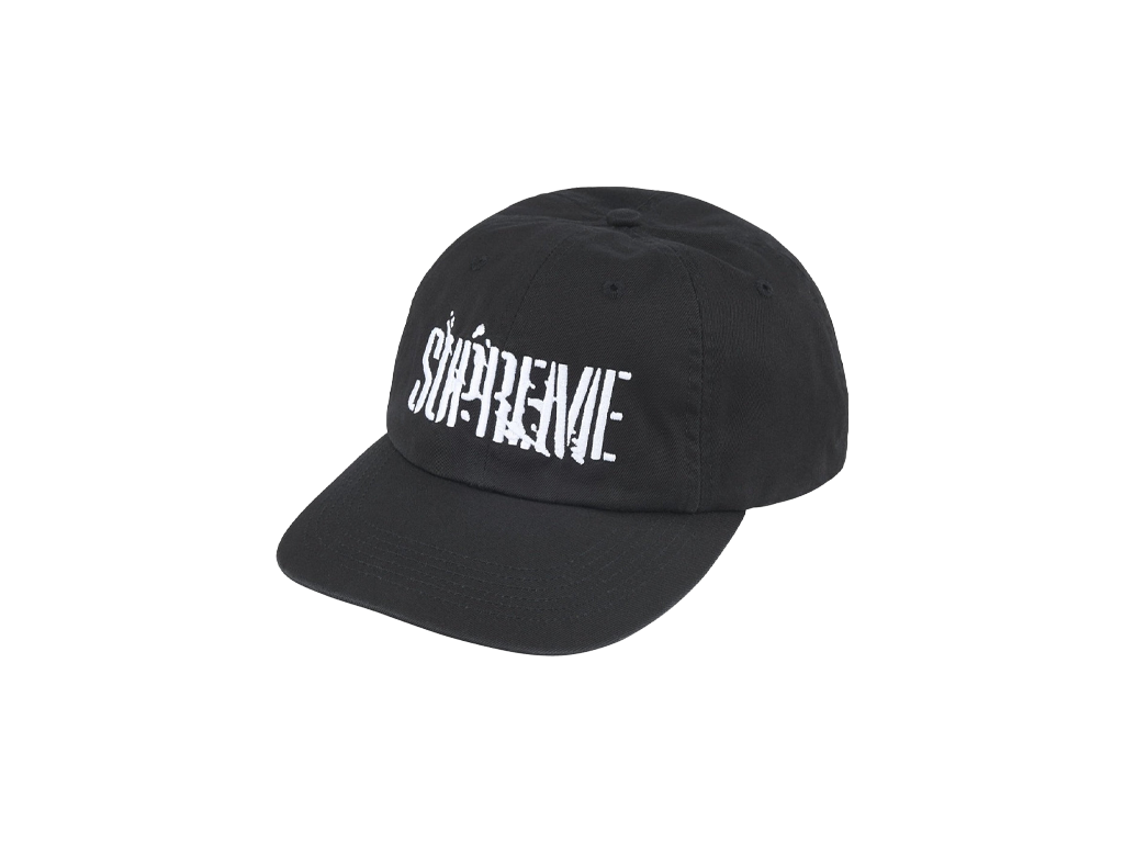 Supreme Splatter 6-Panel Black-Supreme-pikastore.cz