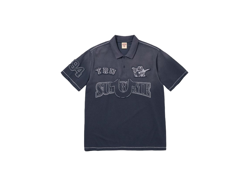 Supreme True Religion Applique Polo Navy-Supreme-pikastore.cz