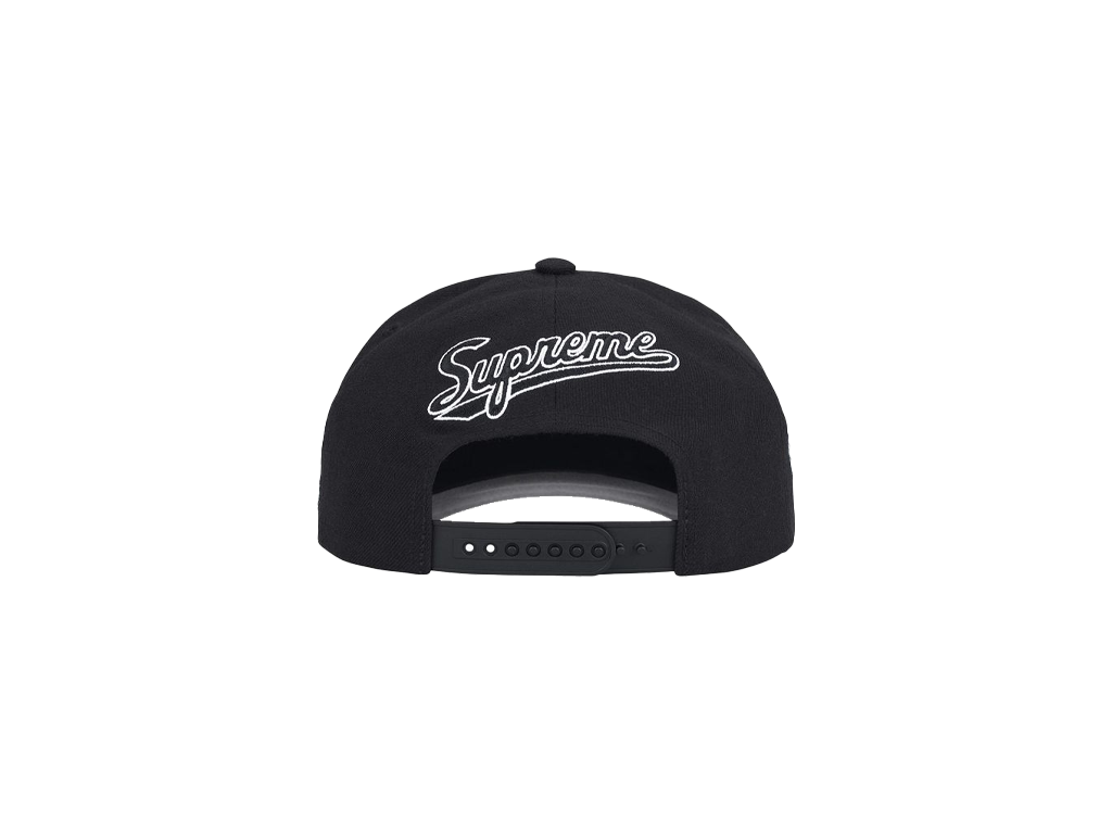 Supreme World Famous S Logo 6-Panel Black