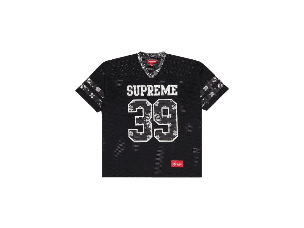 トップス Supreme Star Football Jersey Black M Supreme Star Football Jersey Black | ResellZone