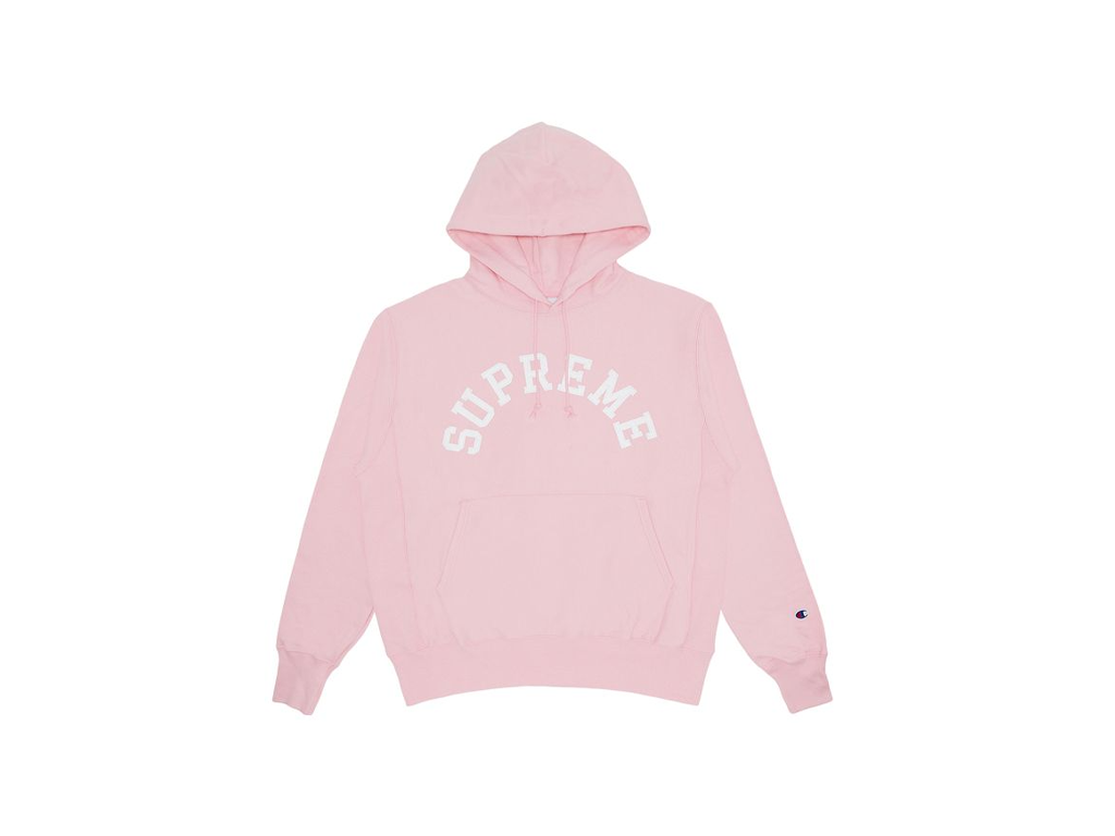 Supreme Champion Hooded Sweatshirt (SS25) Pink –