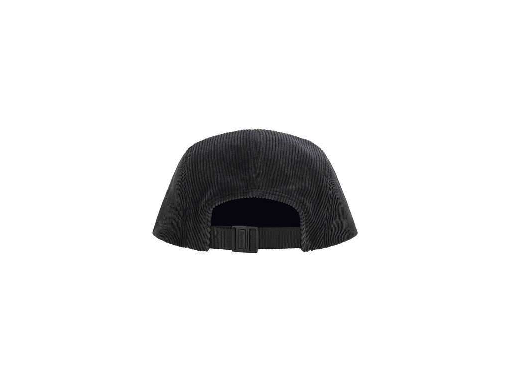 Supreme Corduroy Camp Cap (SS25) Black-Supreme-pikastore.cz
