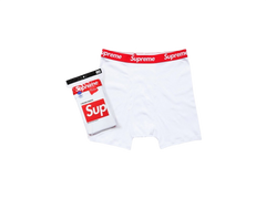 Supreme Hanes Boxer Briefs (4 Pack) White