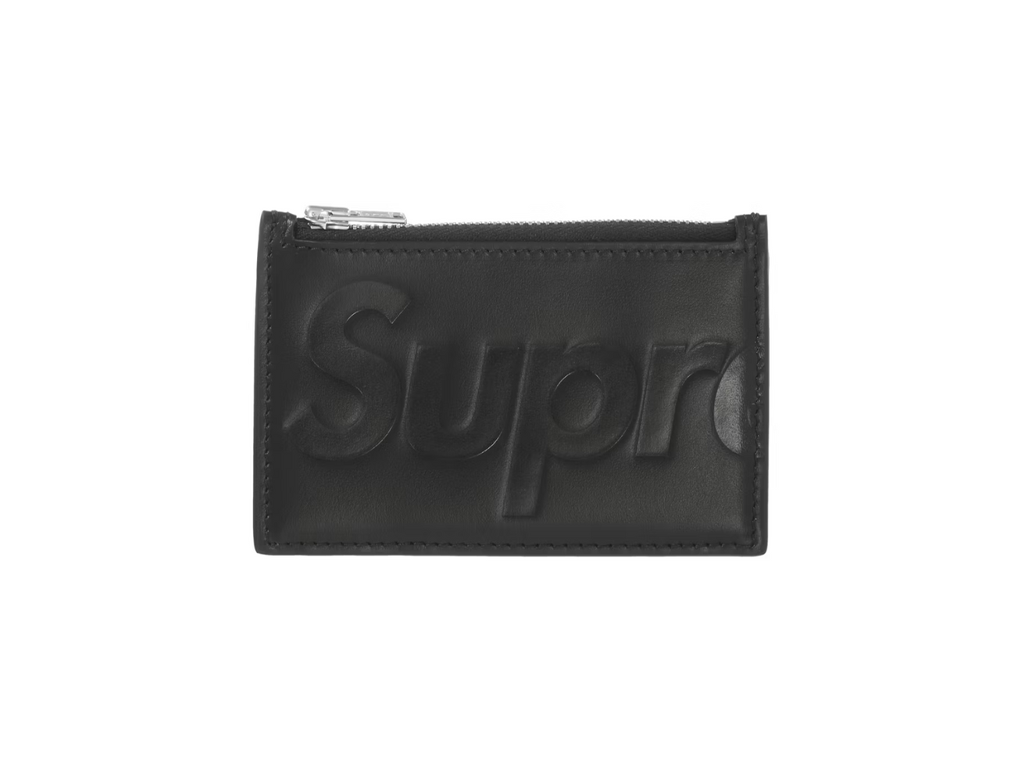 Supreme Leather Zip Card Holder 黒 Supreme Leather Zip Card Holder Black 黒 シュプリーム レザー