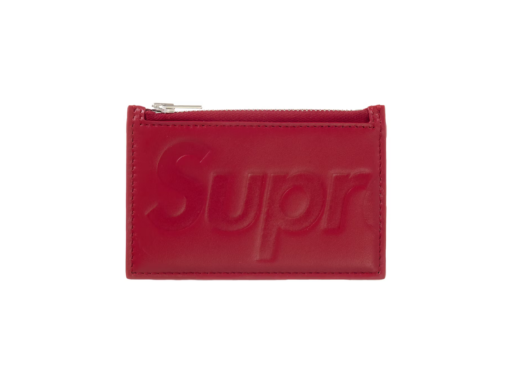 Supreme Leather Zip Card Holder 