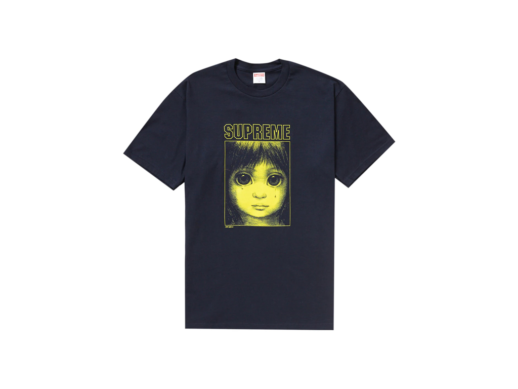 Supreme Margaret Keane Teardrop Tee Navy