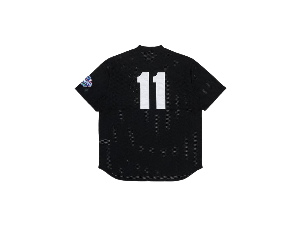Supreme S Logo Baseball Henley Black-Supreme-pikastore.cz
