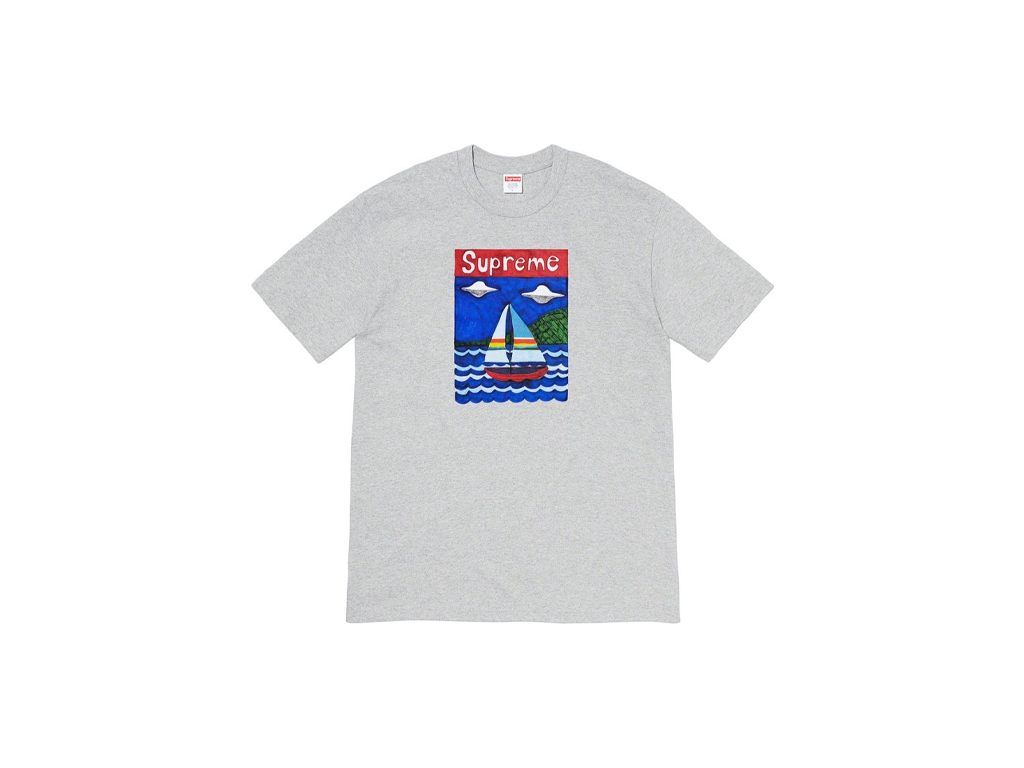 Supreme Sailboat Tee Heather Grey-Supreme-pikastore.cz