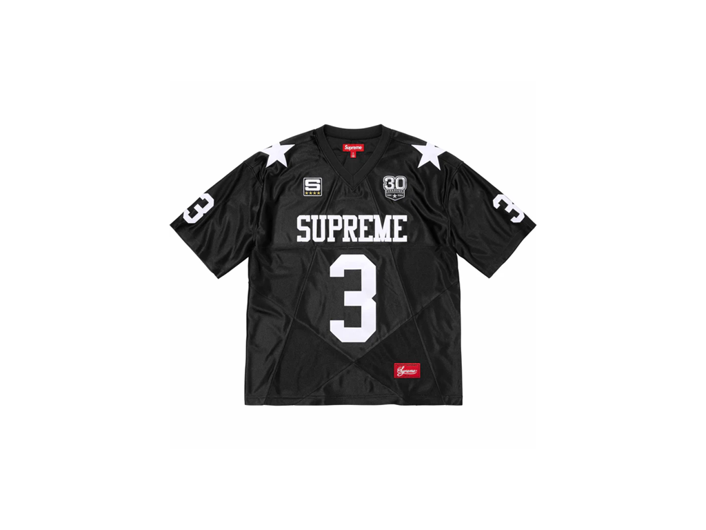 Supreme Star Football Jersey Black – pikastore.cz