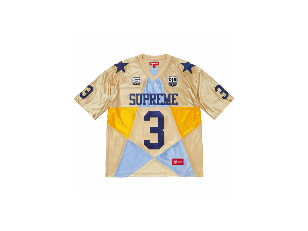 【SUPREME】STARS FOOTBALL JERSEY GOLD - 25SS Supreme Stars Football Jersey Gold | Hype Clothinga