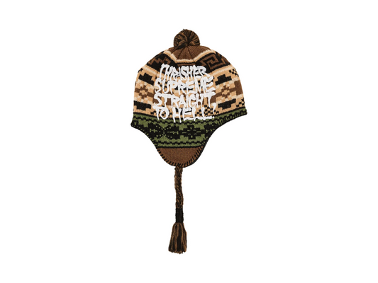 Supreme Thrasher Earflap Beanie Brown