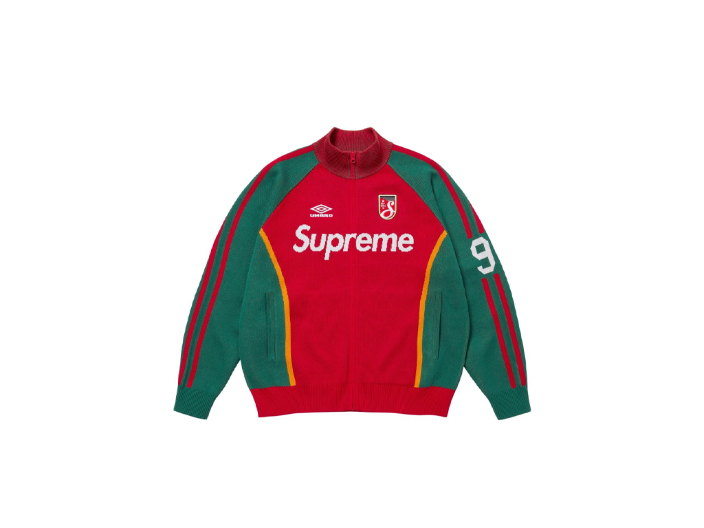 Supreme Umbro Zip Up Sweater Red-Supreme-pikastore.cz