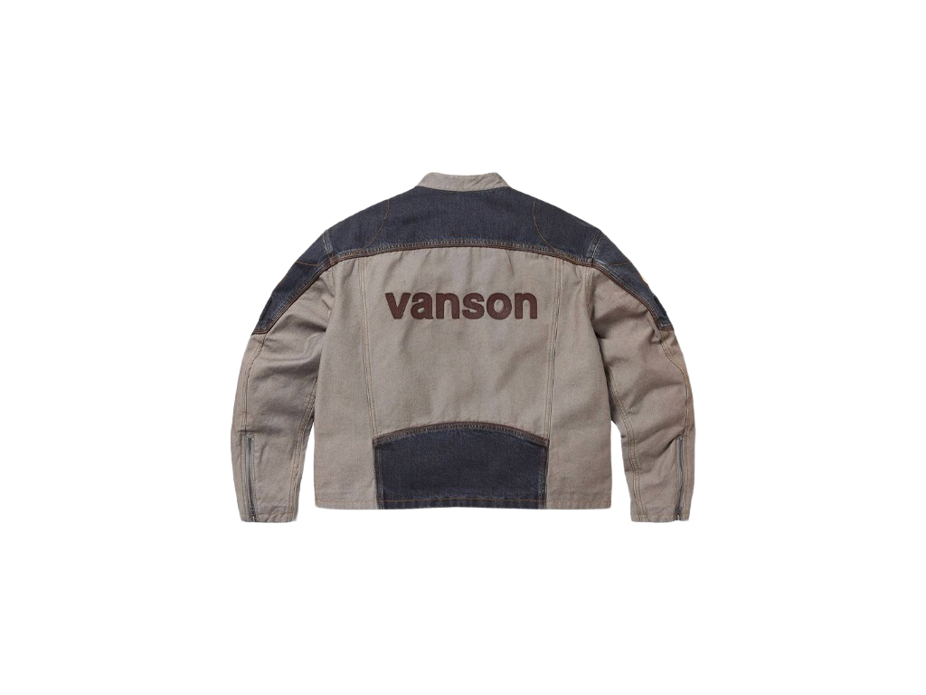 Supreme Vanson Leathers Cordura Cotton Jacket Denim-Supreme-pikastore.cz