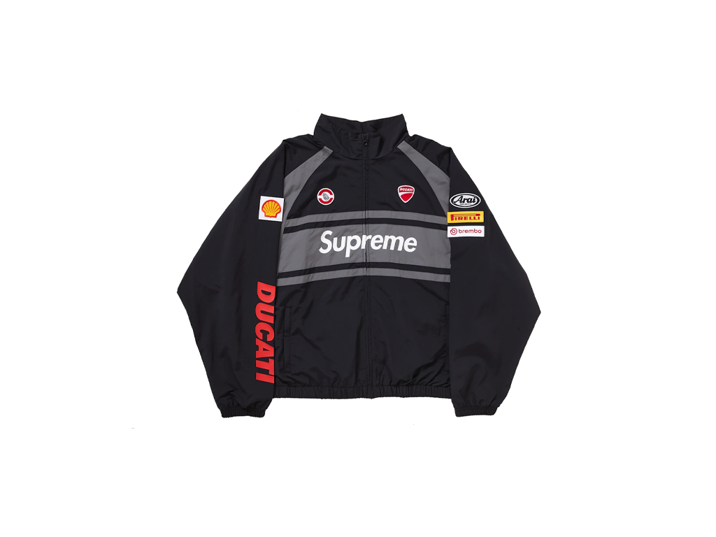 Supreme Big Logo Track Jacket ブラック Supreme x Ducati Track Jacket Supreme Big Logo Track Jacket ブラック Supreme x Ducati Track Jacket