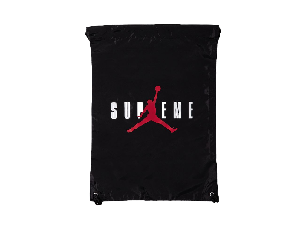 Supreme x Jordan Drawstring Bag Black-Supreme-pikastore.cz