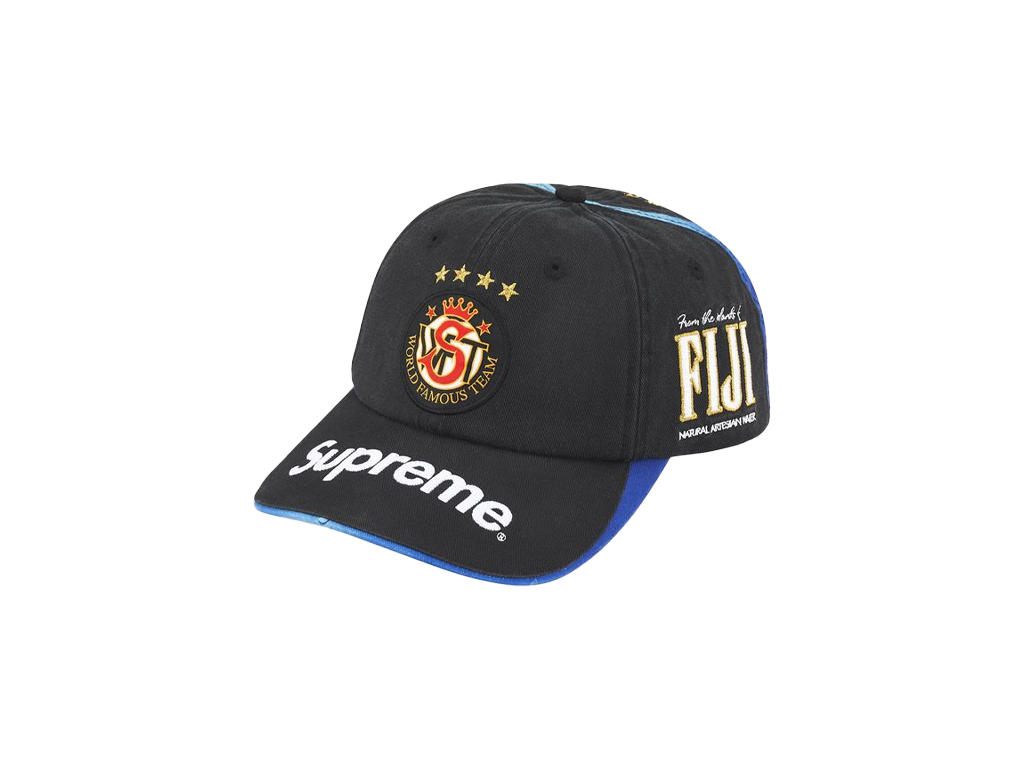 Supreme x Fiji 6-Panel Black