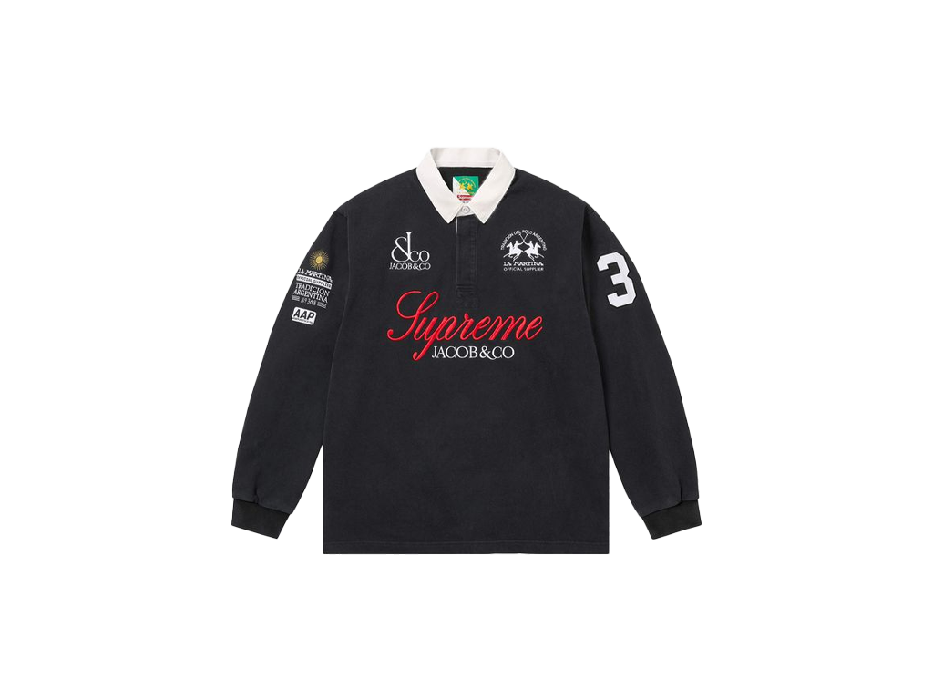 Supreme x La Martina x Jacob & Co Rugby Black-Supreme-pikastore.cz