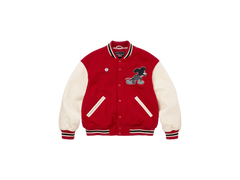 Supreme x Number (N)Ine x Mickey Mouse Varsity Jacket Red