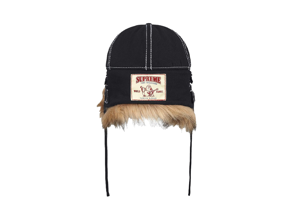 Supreme x True Religion Earflap 5-Panel Black-Supreme-pikastore.cz