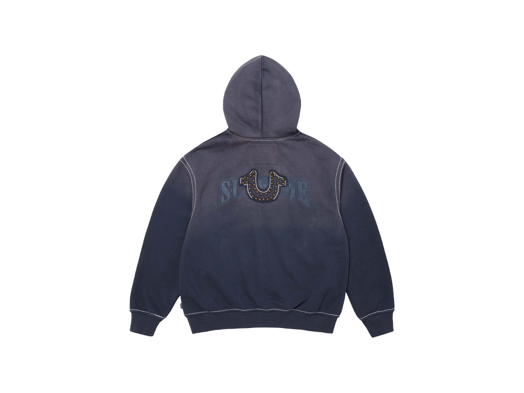 Supreme x True Religion Zip Up Hooded Sweatshirt Navy-Supreme-pikastore.cz